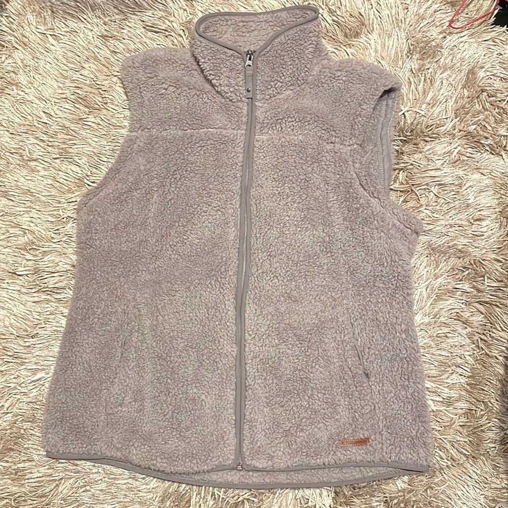 Free‎ Country Sleeveless Fleece Grey Zip Vest